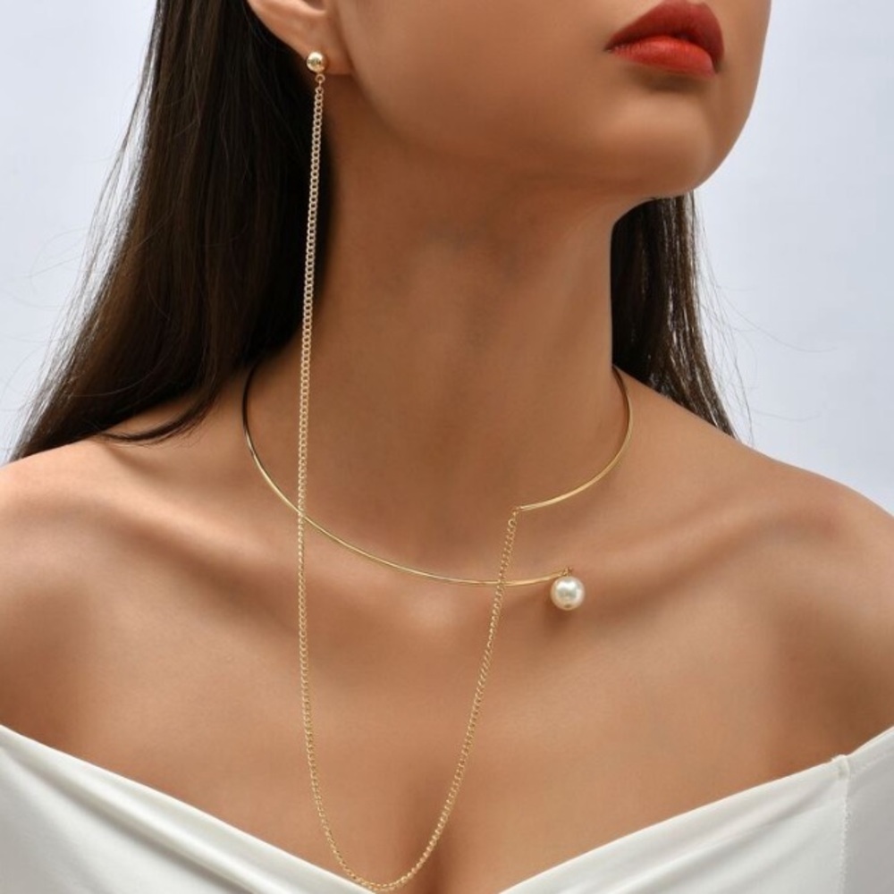Ophelia Pearl Statement Choker